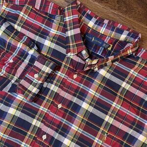 Polo Ralph Lauren‎ Plaid Oxford Men’s 4XB Long Sleeve Button Down Shirt NWT $110